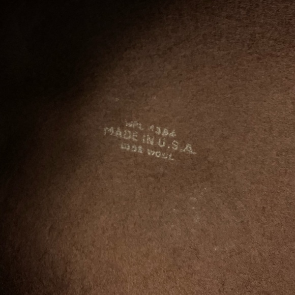 Vintage Wool Bow Painted Feather Hat - Picture 5 of 7